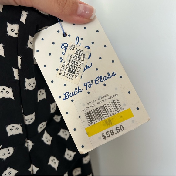 NWT Keds Back To Class Cat Polka Dot Dress - Picture 6 of 14